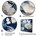 thumbnail image 3 of Designart "Seasonal Flowers In Watercolor Blues And Whites III" Flowers Canvas Prints, 3 of 7