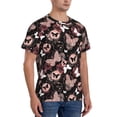 thumbnail image 2 of Bixox Men's Butterfly Printed Short Sleeve Skinny Athletic T-Shirt, 2 of 6