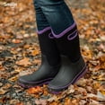 thumbnail image 2 of SMILIN Rain Boots for Women, Anti-slip Mid Calf Women Mud Boots, Purple, Size 7, 2 of 10