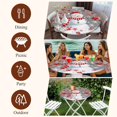 thumbnail image 7 of Grey Snowman Christmas Round Tablecloth, Fitted Table Cover with Elastic for 36"-44" Round Tables, Xmas Balls Snowflake Table Cloth Outdoor Indoor Dinning Party Waterproof Tablecloths, 7 of 7