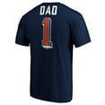 thumbnail image 3 of Men's Navy Detroit Tigers Number One Dad T-Shirt, 3 of 3