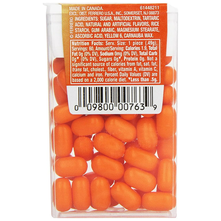 Tic Tac Orange Flavored Mints, On-The-Go Refreshment, Easter Basket  Stuffers, 1 oz, Single Pack 