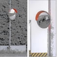 thumbnail image 5 of Miroir de Trafic 45 cm, Professionnel, Résistant aux Intempéries, Extérieur, Rouge, 5 of 5