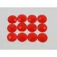 thumbnail image 6 of EOEMY 100 Neon Color Flatback Acrylic Round Rhinestone Gems 10mm No Hole Pick Color-Neon Red, 6 of 8