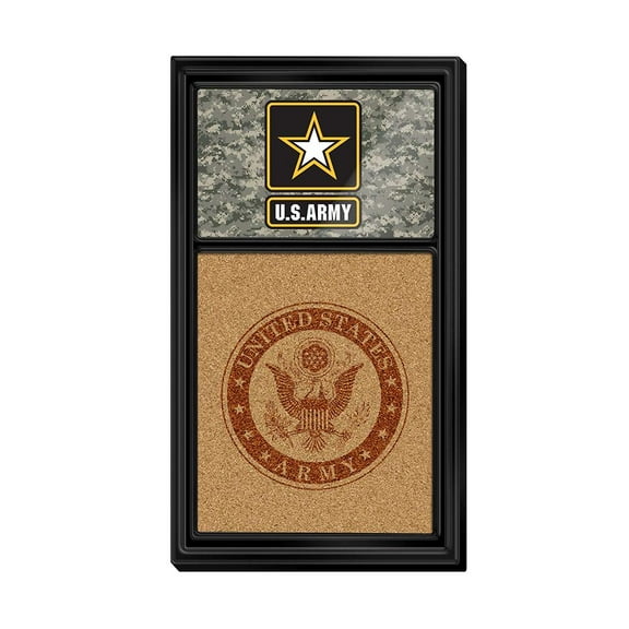 US Army: Dual Logo - Cork Note Board