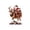 C, variant on Western Santa Figurine, Cowboy Christmas Tabletop Decoration, Resin Santa on Horse Bull Reindeer, 3 Styles, Each 1PC, Holiday Home Decor