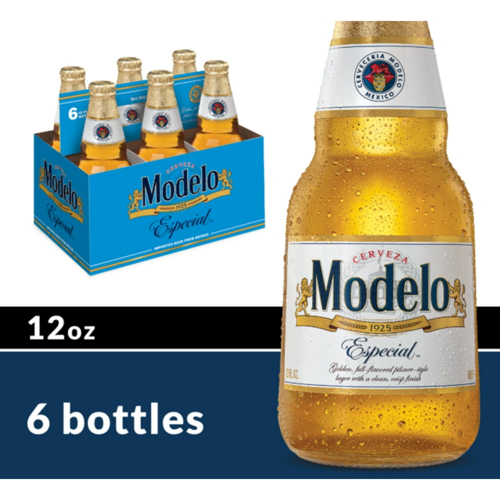 Modelo Especial Mexican Lager Beer, 6 pk 12 fl oz Bottles, 4.4 ABV