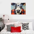 thumbnail image 5 of Orinice Cool Cow on Pattern Poster Print by Lanie Loreth   20x16in, 5 of 6