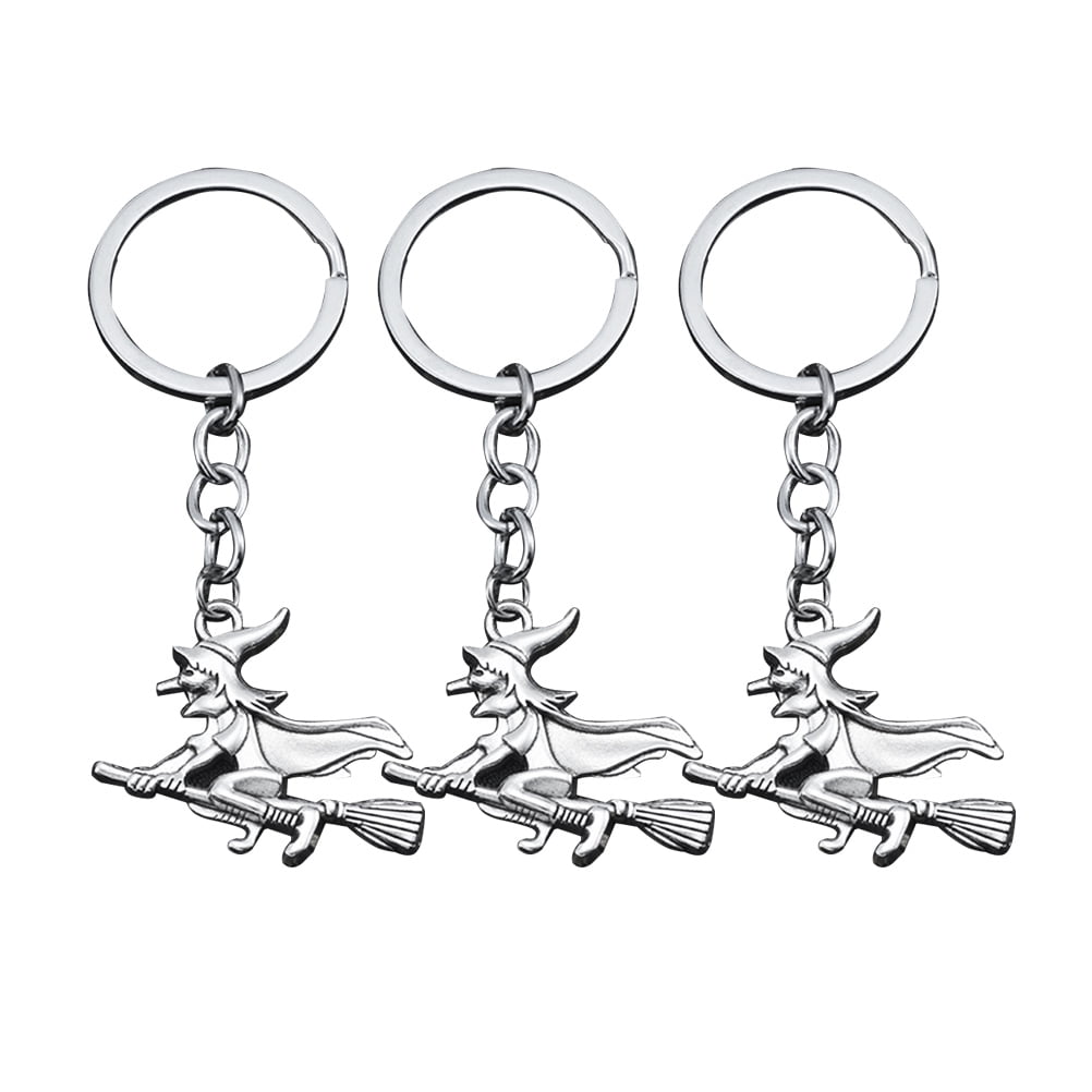Halloween Keychain Witch Witchy Witches Keychains Set Accessories Gifts Film The Home Broomstick