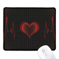 thumbnail image 1 of Heart Electrocardiogram Design Mousepad Stitched Edge Mat Rubber Gang Pad, 1 of 2