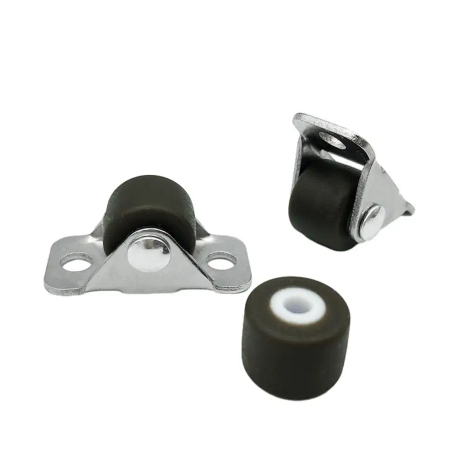 4Pcs 0.5Inch Universal Furniture Caster Rubber Straight Wheel Silent Directional Casters Concealed Furniture Casters Hardware ,Wear-Resistant