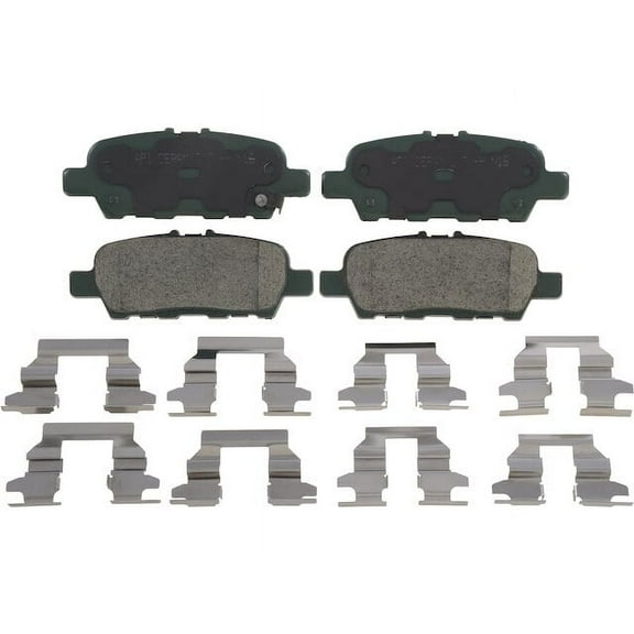Rear Brake Pad Set - Compatible with 2004 - 2014, 2016 - 2022 Nissan Maxima 2005 2006 2007 2008 2009 2010 2011 2012 2013 2017 2018 2019 2020 2021