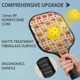 thumbnail image 2 of Pickleball Paddles Set,Pioneer Flower Floral Print Pattern Fiberglass Surface Pickleball Racket Set with 2 Indoor Outdoor Pickleball Balls and Pickleball Bag,Pickle-ball Equipment, 2 of 6