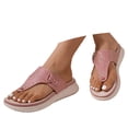 thumbnail image 2 of IUJSOY Flip Flops for Women Arch Support Thick Athletic Cushion Walking Sandals Rhinestone Slides, 2 of 7