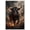 Unframe-style, variant on Charging Black Bull Wall Art Powerful Animal Canvas Print Office Painting
