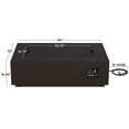 thumbnail image 4 of Real Flame Aegean 50" Rectangle Steel Propane or Natural Gas Fire Pit Table in Dark Bronze, 4 of 11