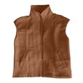 thumbnail image 5 of TIANZEN Knit Zip Front Vest Sleeveless Oversized Outerwear With Side Pockets Casual Layering Cardigan Two Vest Denim Vest Sweater Sleeves Juniors Flannel Vest, 5 of 5