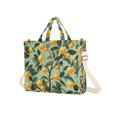 thumbnail image 7 of FORMRS Womens Corduroy Tote Bag Crossbody Shoulder Handbag with Pocket, Orange Tree, 7 of 7