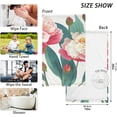 thumbnail image 3 of Dreamtimes Hand Towels White Yellow Flower 2 PCS, Cotton Bath Towels Drying Face Hands Body Decorative Water Absorbent Lightweight Washcloth for Bathroom Ktichen Travel Gym, 16"×28", 3 of 7