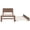Walnut, variant on EBQOSK Modern Design Platform Bed Frame with 2 Drawers Gray Twin