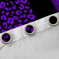 thumbnail image 4 of Homewish Cheetah Leopard Print Curtains Pack of 2 (42x84 Each), Chic Cartoon Polkadot Curtains Blackout, Black Purple Stripes Ombre Bedroom Curtains, Window Curtains Bedroom Decor, 4 of 6