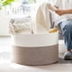 thumbnail image 5 of Cesta de lino, cesta de almacenamiento, juguete para niños, cesta con asa, cesta de lino plegable, baño de lino, manta de almohada para dormitorio infantil, 5 of 7