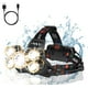 thumbnail image 1 of Linterna frontal recargable, linterna frontal ultra brillante de 5 LED, recargable por USB, impermeable, con zoom, 4 modos de iluminación, 1 of 5