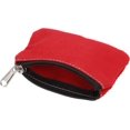 thumbnail image 3 of HUGFEGWE 3" x 5" Coin Purse Pouch, Change Purses Small Organizer Bags with Zipper Canvas for Home, Red CJB91-15060, 3 of 5
