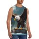 thumbnail image 2 of Balery Forest River Bald Eagle Camisetas sin mangas para hombre, absorbe la humedad y protege contra el mal olor.-3X-Large, 2 of 7