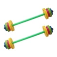 thumbnail image 1 of Juego de 2 mancuernas para niños, equipo de entrenamiento para el hogar y el jardín de infancia, levantamiento de pesas. 2 largos, 1 of 8