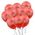 thumbnail image 3 of 10pcs 2020 Feliz año De Decoraciones De Látex Accesorios De fotografía - oro and , 12cm rojo Colco Globos de año nuevo, 3 of 6