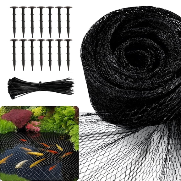 KORALAKIRI Pond Net for Koi Pond, 15 X 20 FT Pond Netting for Leaves, Heavy Duty Nets for Ponds Protecting Koi Fish from Herons
