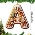 thumbnail image 3 of BinKFF 26 Letter Christmas Tree Hanging Pendant, 2025 Christmas Letters Ornaments A to Z Ornament Letters Decorative Hanging Xmas Alphabet Letters for Christmas Tree DIY Ornaments, 3 of 9