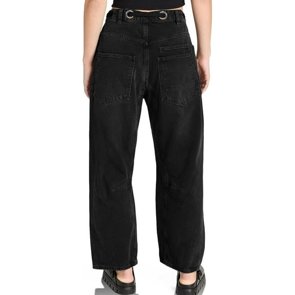 Hauaitttt Loose Fit Women Denim Joggers with Drawstring Casual Straight Leg Pants for Everyday Wear Women Business Casual Pants Petite Business Casual Pants for Women plus Size Women Pants Casual