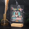 thumbnail image 4 of Happy Easter Miniature American Shepherd American Flag Truck Acrylic Plaque Sign Ashwood Base MAS Dog Lover Gifts Home Desk Decor - 03001, 4 of 5