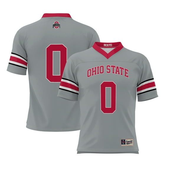 Men's GameDay Greats #0 Gray Ohio State Buckeyes Lightweight Lacrosse Jersey
