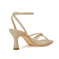 thumbnail image 2 of Women  Square Toe Kitten Heel Sandals   Ankle Strap Buckle Closure, Open Back Design, Open Toe Summer Dress Sandals, 2 of 4
