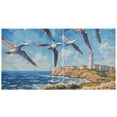 thumbnail image 2 of Painting Birds Sea Towers 3 Ring Binders 1.5 inch Hardcover File Folders with Interior Pockets A4 Size Organizer for School Office Hospital Set of 2, 2 of 8