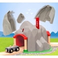 thumbnail image 2 of Set de tren de juguete BRIO World Exploding Tunnel 36044 para niños de más de 3 años, 2 of 7
