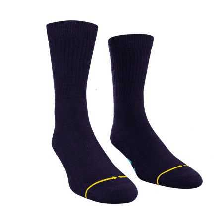 

MERGE4 REPREVE® Deep Sea Large Crew Socks for Men and Women Solid Color Compression Comfort