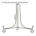 thumbnail image 5 of Classic 12-Inch Iron Easel Display Stand with Black Finish, Perfect for Bowl, Plate, Photo Frame, Book, and Artwork Display, Single Piece, 5 of 8