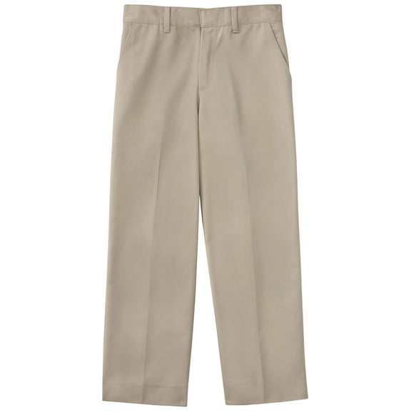 Classroom School Uniforms Little Kid Flat Front Adjustable Waist Pant 50361A, 5, Khaki