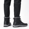 thumbnail image 4 of Northblanc Mens Snow Boots Water Resistant Hiking Boots Non-slip Winter Warm Faux Fur Lined Comfort Outdoor Camping Shoes, 4 of 9