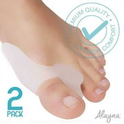 Alayna Bunion Corrector #1 Bunion Relief Gel Toe Spacer, Separator, Straightener, Spreader The All Natural and Most Effective Bunion Pad - Bunion Splint For Ultimate Foot Pain Relief