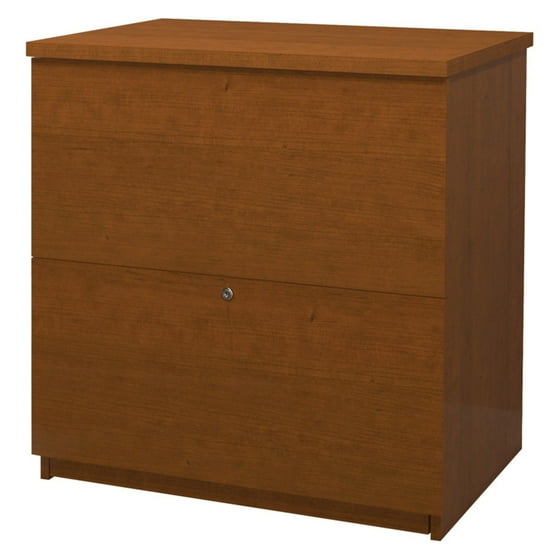 Bestar 2 Drawer Lateral Wood Lockable Filing Walnut