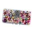 thumbnail image 3 of yuksok 600 Pieces Crafting Beads Glossy Multifunctional for Arts Earrings Bracelets Colorful, 3 of 9
