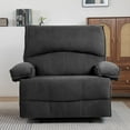 thumbnail image 3 of Oversized Recliner Chair, Large Wide Seat Manual Comfortable Recliner with Pockets,Recliner Chair Lounge Chair for Adults Living Room, 350 lb Weight Capacity, Grey, 3 of 8