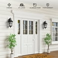 thumbnail image 5 of VIANIS Motion Sensor Outdoor Light for House, 16.4" H Black Porch Light Outside with Gold Trim, Waterproof Dusk to Dawn Outdoor Wall Lantern for Garden, Patio, 5 of 11