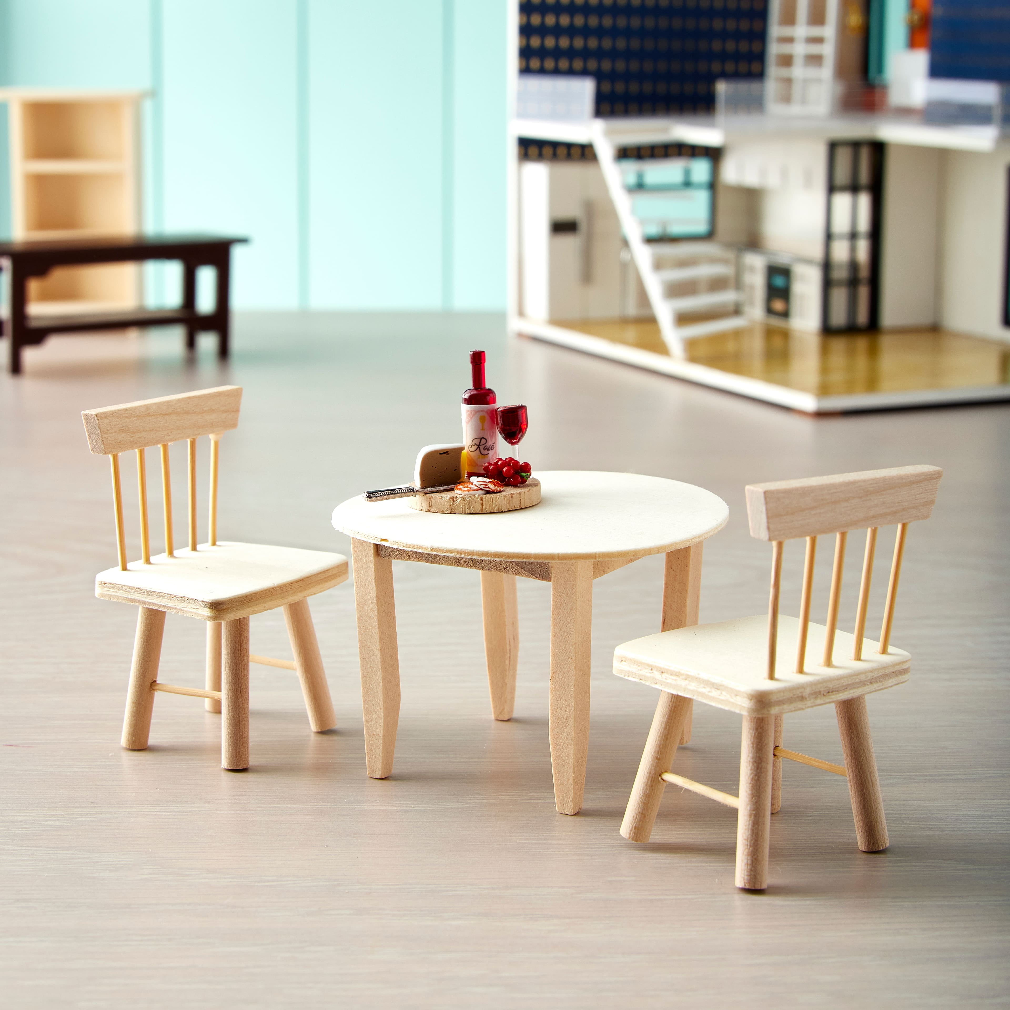 Mini Wood Table Chairs Set by Make Market