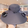 thumbnail image 3 of Btomtd Solar Fan Hat For Fishing Wide-brimmed Breathable Sun Protection Hat Men's Sun Protection Cap, 3 of 6